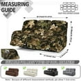 thumbnail image 7 of Xoenoiee Hunting Camo Forest Print Recliner Covers for 3 Seater Reclining Stretch Sofa Slipcover Soft Washable Furniture Protector for Dogs and Pets, 7 of 7