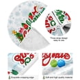 thumbnail image 5 of FMSHPON Merry Xmas Snowflakes Snowman Xmas Christmas Tree Skirt Stand Mat for Holiday Party Decoration Indoor Outdoor 48 inches, 5 of 6