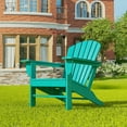thumbnail image 2 of Polytrends  Altura Outdoor Eco-Friendly All Weather Poly Patio Adirondack Chair - Turquoise, 2 of 5