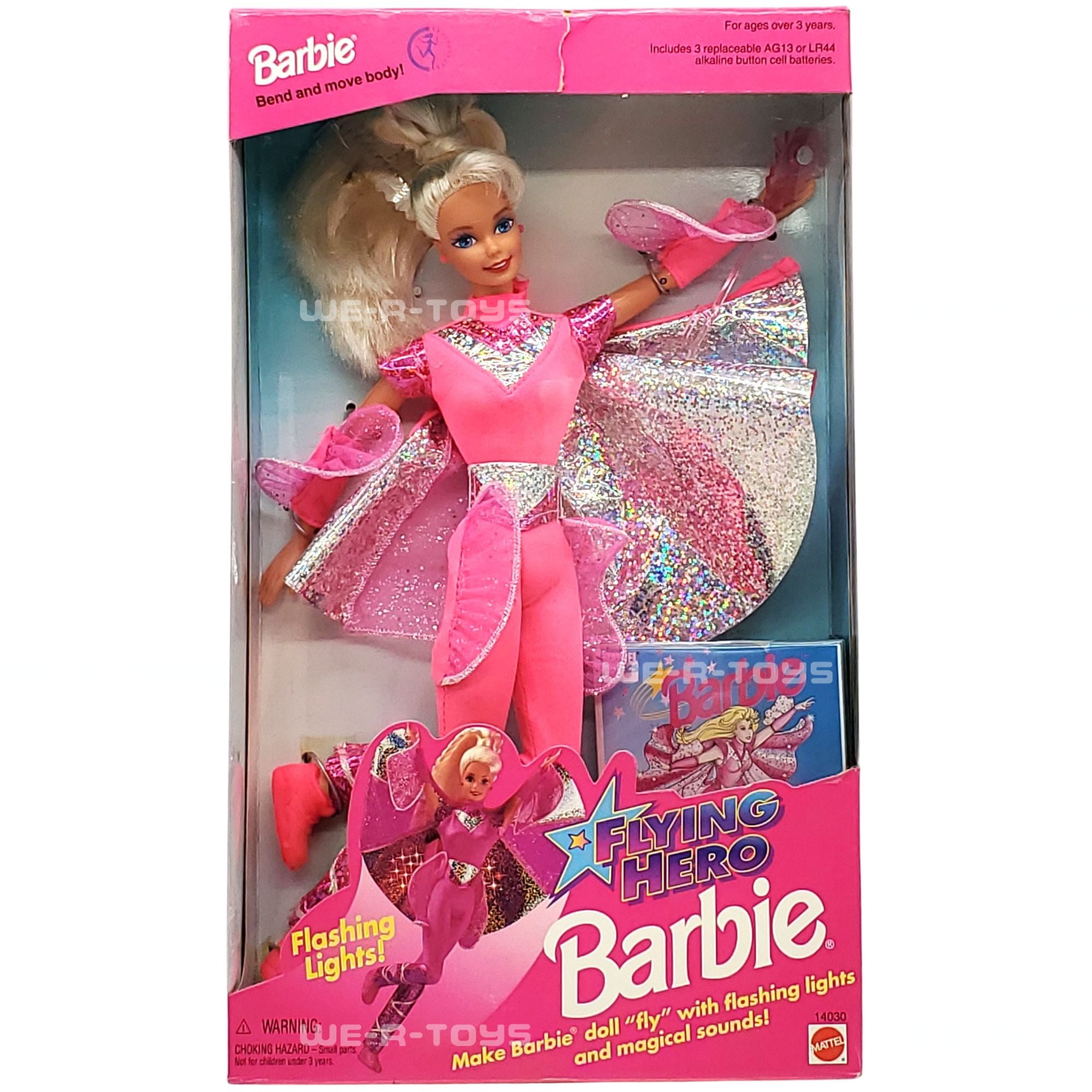 Flying Hero with Lights & Sounds Barbie Doll 1995 Mattel