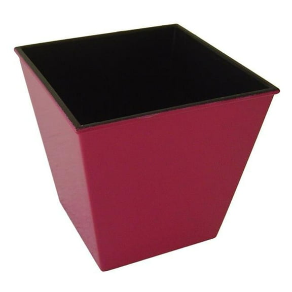 Cheungs PP-108HP 5.25 in. Square Tapered Recycled Plastic Planter, Hot Pink