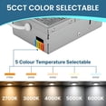 thumbnail image 2 of LED 4 Inch Gimbal Recessed Slim Pot Lights - Dimmable 9W, 850LM, Damp Rate, 5CCT (2700K/3000K/4000K/5000K/6000K) Color Switchable, 6-Pack, 2 of 7