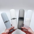 Clear Travel Toothbrush Box Stretchable Toothpaste Holder Container