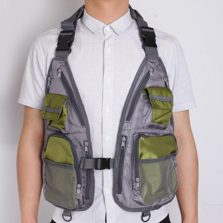 Fly Fishing Photography Vest with Pockets Men' Quick- Waistcoat Outdoor  Jackets for Travelers