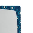 thumbnail image 2 of Ambesonne Navy Fitted Sheet, Evil Eye Circles Dot, Full Size, Dark Blue Teal White, 2 of 2