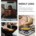 thumbnail image 2 of Iron Stove Rack Heavy Duty Pot Holder for Gas Cooker Kitchen Use Black Heat Resistant Stabilization 1Set, 2 of 4