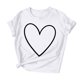 thumbnail image 4 of Xuyuer Valentine's Day women's lover printed t-shirt round neck short sleeve Shirt Women Alphabet ABC I Love You Printed T-Shirts Teacher Valentine Shirt Tees Tops, 4 of 7