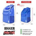 thumbnail image 3 of Bigger Trolley Dolly Blue Shopping Grocery Foldable Cart, 3 of 7