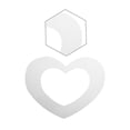 thumbnail image 3 of fashionhome Heart Shape Cake Mold Cake Decorating Maker PET Plastic heart shape maker mold Mound Home Bakery Baking Tool, 4 Inch, 3 of 7