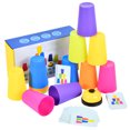 thumbnail image 1 of Stacking Cups, Interactive Education Stacking Cups Toy Quick Stacking Cups Durable Stacking Cups Toy for Boys Girls, 1 of 8