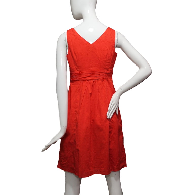 Lands End Women Size 2 Petite, Sleeveless Woven Fit & Flare Dress, Hibiscus  Red - Walmart.com
