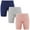 3 Pack Blue+grey+pink, variant on Slip Shorts for Women,3 Pack Comfortable Seamless Smooth Slip Shorts for Under Dresses,Underwear Boyshorts Buttlift Panty,Anti Chafe Bike shorts