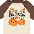 thumbnail image 4 of Inktastic Big Cousin Pumpkins with Fall Leaves Boys or Girls Long Sleeve Baby Bodysuit, 4 of 5