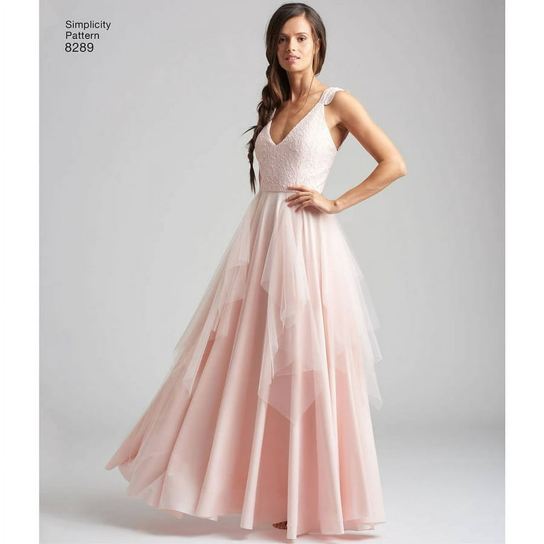 Simplicity Sewing Pattern 8330 Formal Halter Dress, Evening Gown