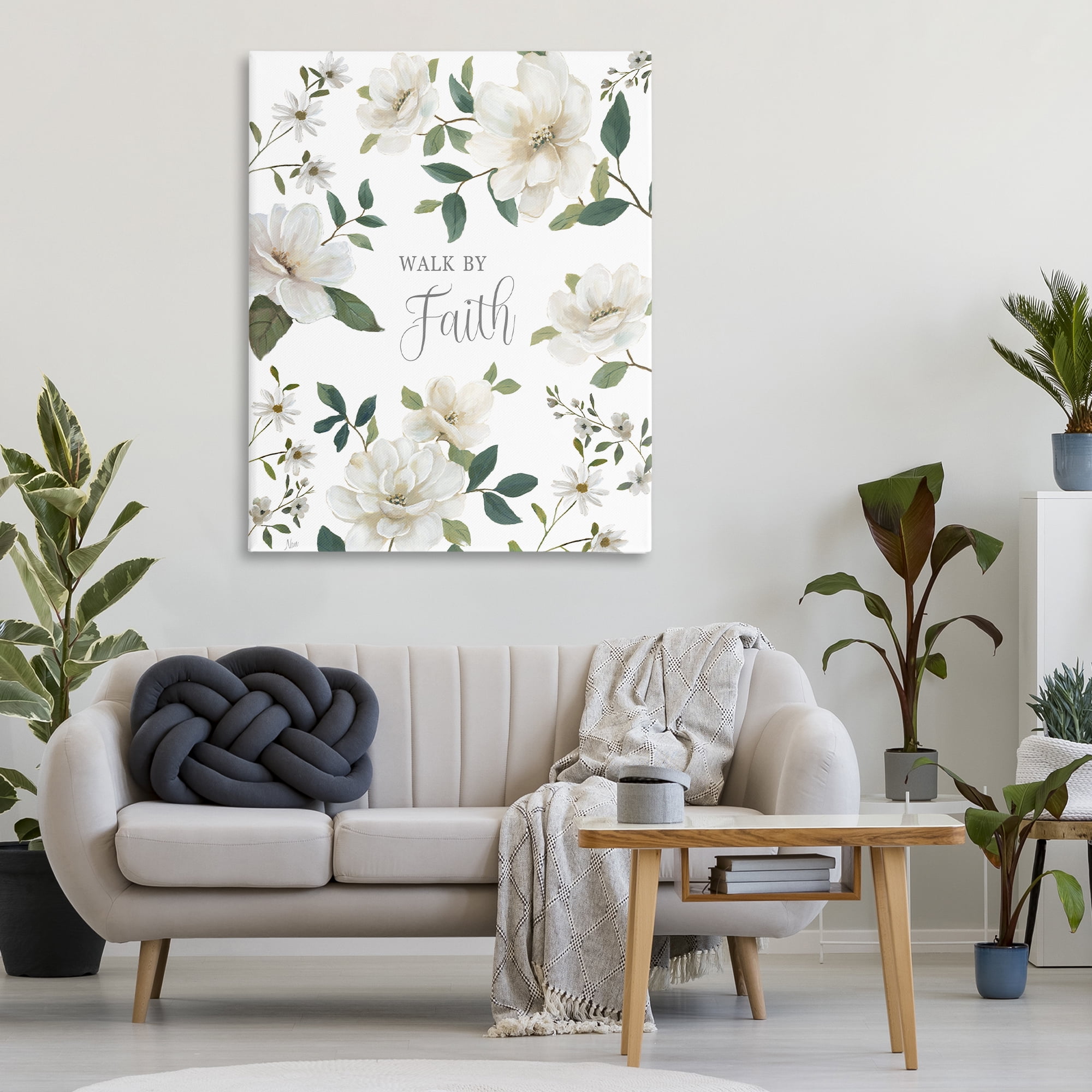 Stupell Industries Floral Walk By Faith Canvas Wall Art, design by Nan