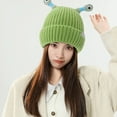 thumbnail image 2 of Cute Glowing Knit Hat with Built-in LED Lights for Winter Warmth and Outdoor Activities, 2 of 5