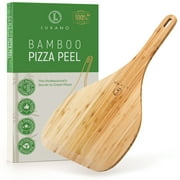 LUXANO Pizza Peel, Long Handle Wood Pizza Paddle, 12 Inch Pizza Board