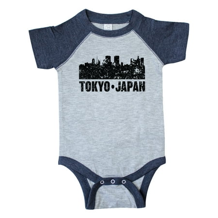 

Inktastic Tokyo Japan City Skyline with Grunge Gift Baby Boy or Baby Girl Bodysuit
