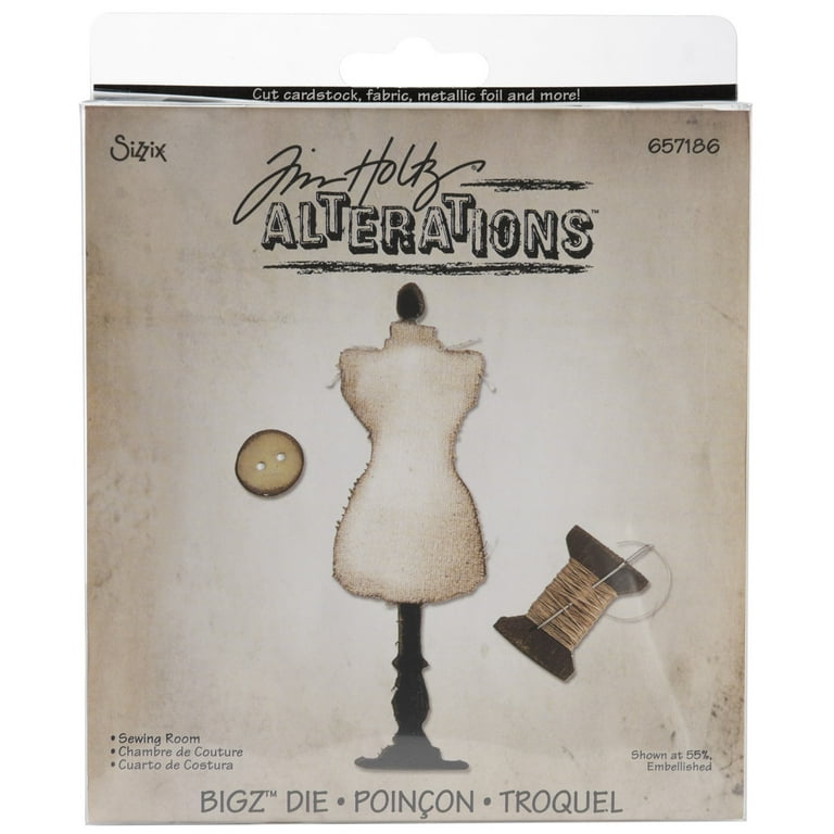 アルバム・スクラップ Sizzix Timholtz bigz die Sizzix Bigz Die By Tim Holtz 5.5