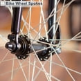 thumbnail image 3 of Unique Bargains 36pcs Universal Bicycle Spokes 12G Bike Wheel Spokes Nipple Black Carbon Steel Black-130mm, 3 of 7