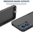 thumbnail image 3 of TJS for Motorola Moto G Play 4G (2024) Phone Case, with Tempered Glass Screen Protector, Heavy Duty Rugged Shockproof Full Body Protection Cover for Moto G Play 4G (2024) (Black), 3 of 7