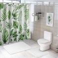 thumbnail image 7 of Orinice  Waterproof Shower Curtain for Bathroom, Tropical Palm Leaf Pattern on White Background, Botanical Curtain Accessory Decor Set for Laundry Room Poolside,  36x72, 7 of 7
