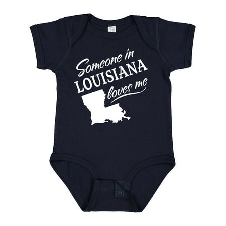 

Inktastic Someone in Louisiana Loves Me Gift Baby Boy or Baby Girl Bodysuit