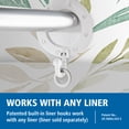 thumbnail image 4 of Mainstays Cottage Leaves Shower Curtain – Multicolor Fabric, 70" x 74" – Easy Hang with Built-in Rings, 4 of 10