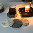 thumbnail image 5 of Posavasos para Bebidas, Juego de Soporte para Cesta de Pasto Marino, 10 Posavasos Bohemios Absorbentes para Mesa de Centro, Cesta Grande Tejida A Mano, 5 of 5