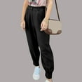 thumbnail image 3 of REALiKUN Women's Summer High Waisted Pants Casual Ankle Length Work Office Trouser Slacks with Pockets, 3 of 8