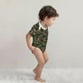 thumbnail image 4 of Daiia Camouflage Skulls Printed Unisex-Baby Short Sleeve Onesies Bodysuits Baby Climbing Clothes Soft and Comfortable Romper with Expandable Shoulder Design-2 Years, 4 of 8