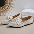 thumbnail image 6 of ZunFeo Ballet Flats for Women Soft Knit Slip on Shoes Fashion Pointy Toe Loafers for Daily Office, 6 of 9