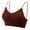 Black, variant on Cropped Tank Tops for Women V Neck Cami Bralettes Padded Bra Seamless Sleeping Bra (Gray, L)
