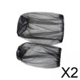 thumbnail image 1 of 2x2 Piezas De Red Para La Cabeza De Malla De Alta Visibilidad Cómoda Para Pescar, Gorra De Pesca, Red Para El Cuello, Universal, Color Negro, 1 of 8