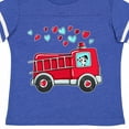 thumbnail image 4 of Inktastic Valentine Fire Truck with Cute Dalmatian and Hearts Boys or Girls Toddler T-Shirt, 4 of 5