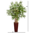 thumbnail image 4 of Nearly Natural Bamboo Artificial Tree with Decorative Planter - 4', 4 of 4