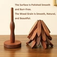 thumbnail image 5 of Christmas Tree Trivet, Christmas Tree Trivet Set, Foldable Trees Shape Trivets Set with Stand, 4 Walnut Wood Trivets + Storage Rack, Heat Resistant Pot Holders for Kitchen (Walnut, Four-Piece), 5 of 8