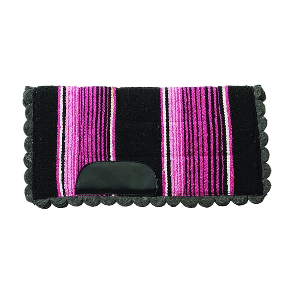 Weaver Scalloped Felt 23in x 23in Pony Pad Pink
