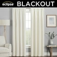 thumbnail image 3 of Eclipse Kendall Modern Blackout Curtains, 84 In Long x 42 In Wide, Ivory, Sold as a Single Curtain Panel, 3 of 7