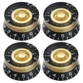 thumbnail image 3 of 8 Pcs Boutons de Contrôle de Vitesse pour Guitare Électrique Style LP, Transparent Doré, 3 of 4