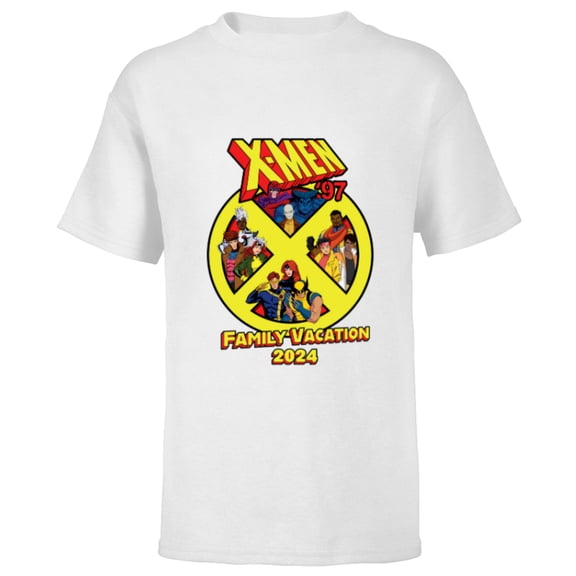 Marvel X-Men ’97 Trip Matching Family Vacation 2024 - Short Sleeve T-Shirt for Kids - Customized-White