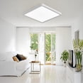 thumbnail image 2 of 20 Inch Large LED Flush Mount Ceiling Light, 45W, 4500LM, Non-dimmable, 3000K/4000K/6000K CCT Selectable, White Square Flat Panel, 2 of 7
