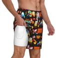 thumbnail image 2 of Kdxio Construction Truck Print Men'S Swim Trunks With Compression Liner 7 Inch Inseam Quick Dry Swim Shorts, 2 of 7
