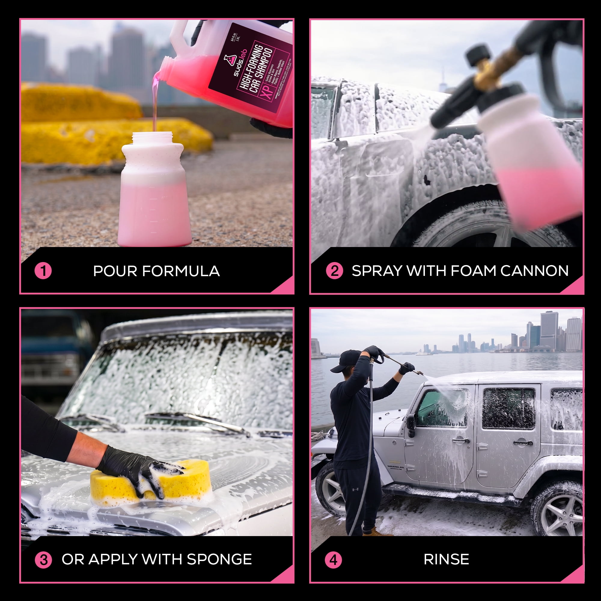 Suds Lab XP High Foaming Exterior Car Wash Shampoo, Effectively