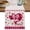 Cream, variant on Pink Valentines Day Cotton Linen Table Runner for Dining Kitchen, Love Hearts Romantic Farmhouse Wedding Outdoor Party Tablerunners Decoration, Dresser Scarf Coffee Tablecloth Runners 13x36 Inches