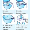 thumbnail image 3 of RV Caja para dentaduras postizas alveolares de doble capa: juego de dentaduras postizas sanitarias de doble propósito para almacenar y remojar protectores, aparatos ortopédicos e instrumentos dentales, 3 of 5