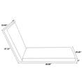 thumbnail image 3 of 2PCS Set Outdoor Lounge Chair Cushion Replacement Patio Funiture Seat Cushion Chaise Lounge Cushion (Grey)  [Sale to Temu is Banned.Weekend can not be shipped, order with caution], 3 of 5