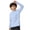 Blue, variant on Riecok Boys Girls Rash Guard Shirt Long Sleeve Sun Protection Pullover Breathable Hooded Tops Hiking Workout Clothes Yellow 140