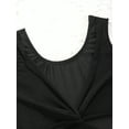 thumbnail image 5 of CHICTRY Big Little Girls Ballet Dance Leotard Gymnastics Acrobatics Training Performance Costume Sleeveless Bodysuit Black 11-12, 5 of 7