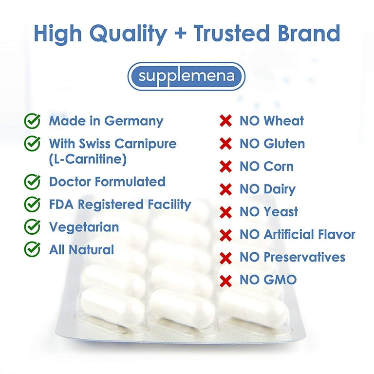 Supplemena® Fertilmas Men's Fertility Supplement (1 Month) - Aids Sperm  Motility, Count & Morphology with L-Carnitine